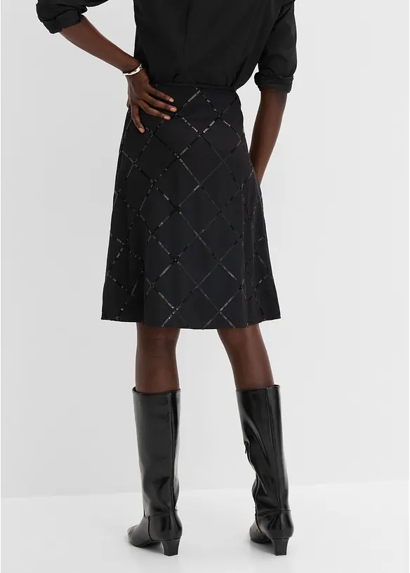 Jupe &agrave; sequins, bonprix