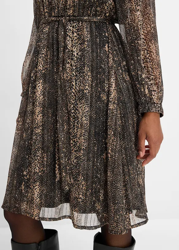 Chiffonkleid mit Bindeband, bonprix