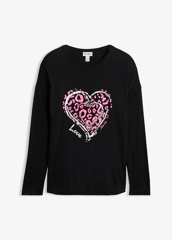Langarmshirt aus softer Viskose, bonprix