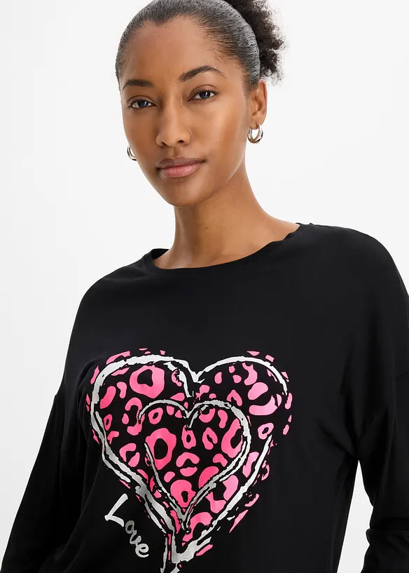 Langarmshirt aus softer Viskose, bonprix