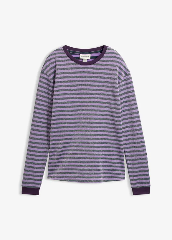 Langarmshirt mit Glitzergarn, bonprix