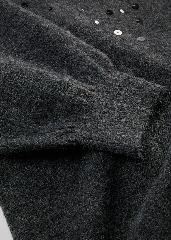 Strickkleid mit Pailletten, bonprix