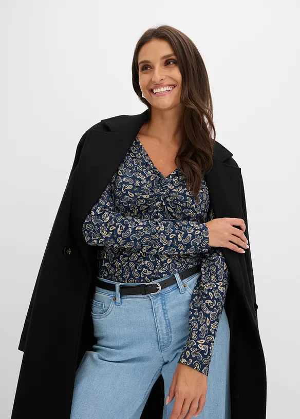 Langarmshirt mit Allover-Paisleymuster, bonprix