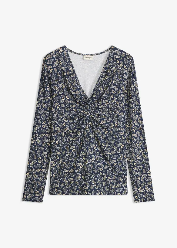 Langarmshirt mit Allover-Paisleymuster, bonprix
