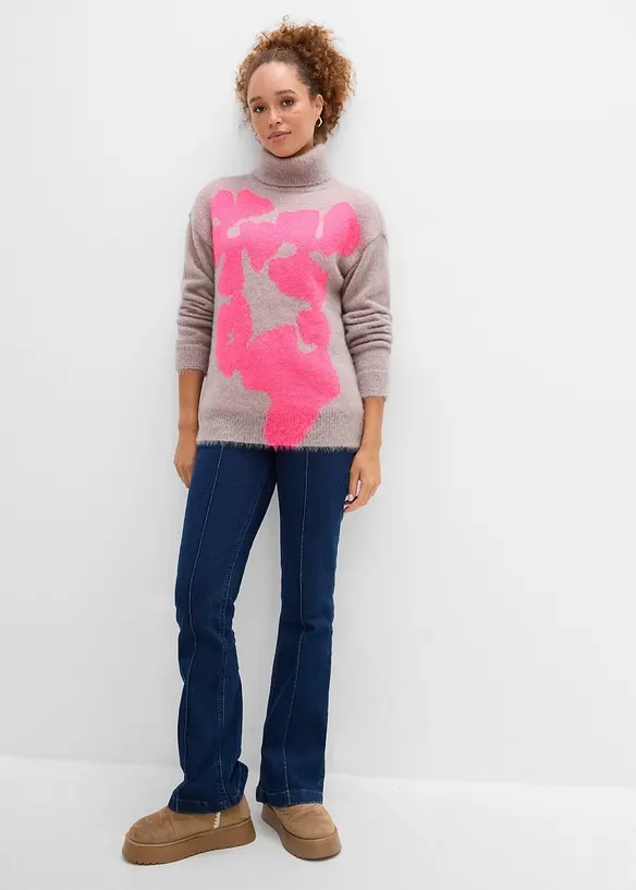 Weiter Rollkragenpullover, bonprix