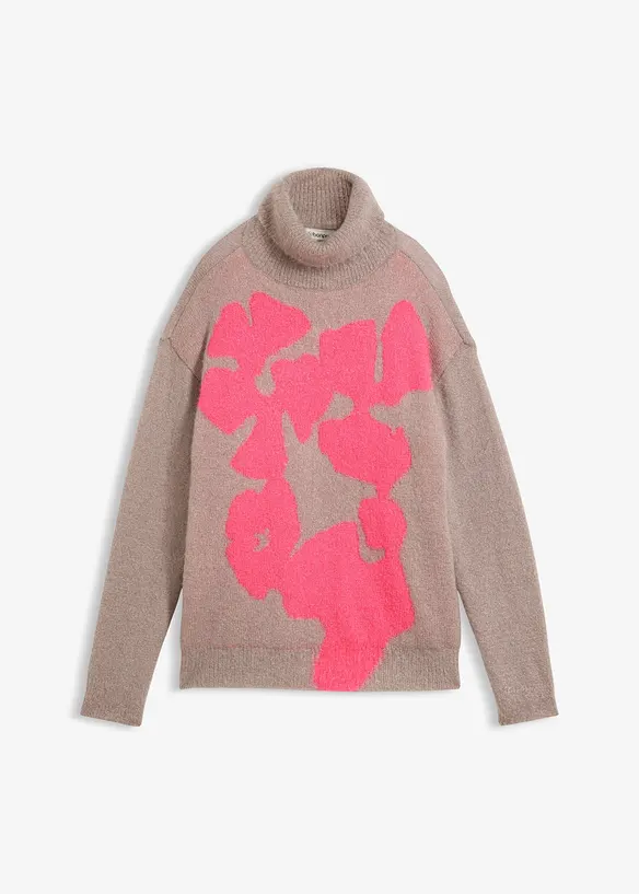 Weiter Rollkragenpullover, bonprix