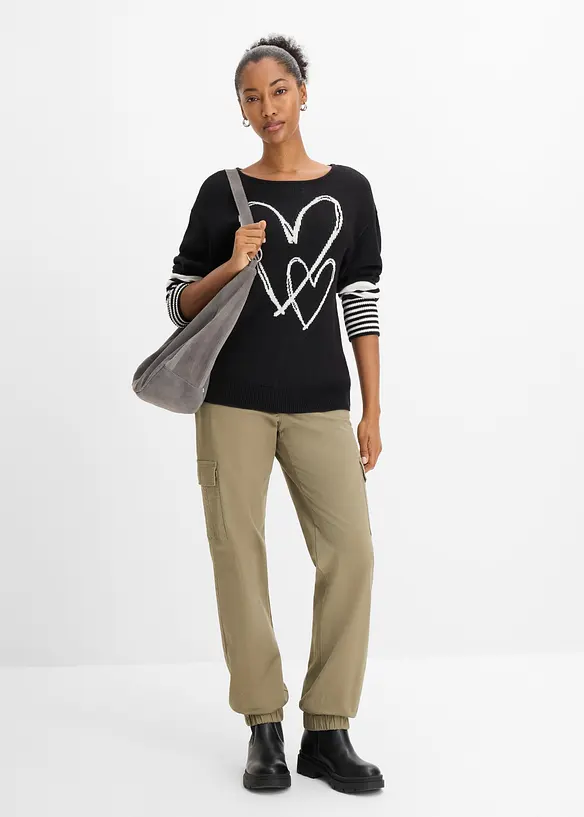 Pull en jacquard, bonprix