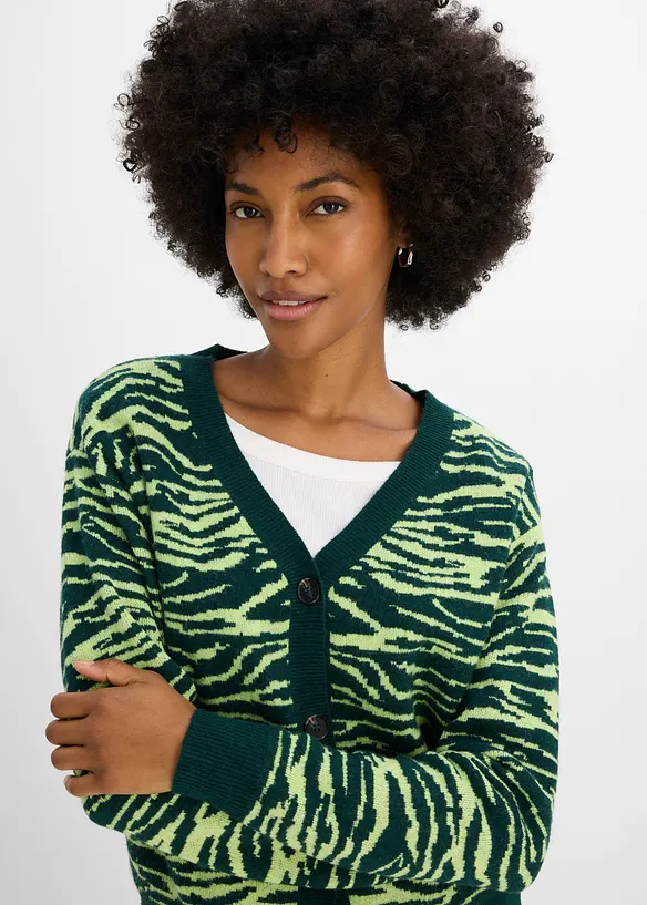 Gilet en maille jacquard, bonprix