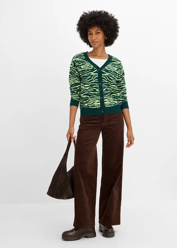 Gilet en maille jacquard, bonprix