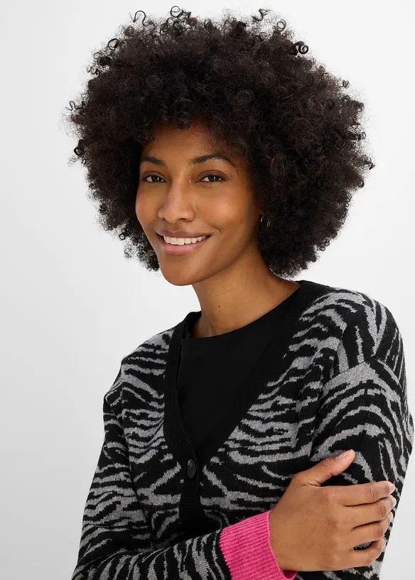 Gilet en maille jacquard, bonprix