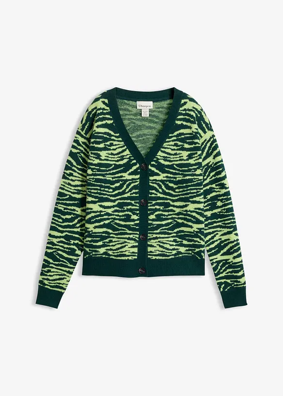 Gilet en maille jacquard, bonprix