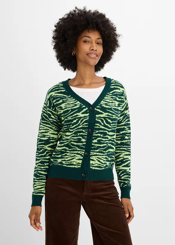 Gilet en maille jacquard, bonprix