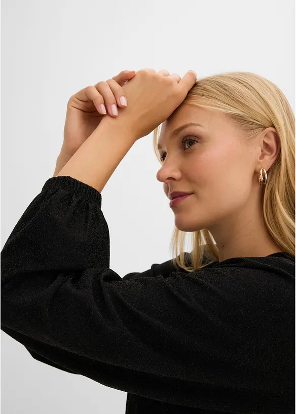 Kleid mit V-Ausschnitt und Bindeband im R&uuml;cken, bonprix