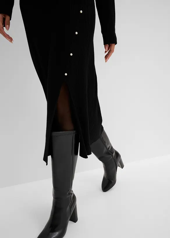 Strickkleid mit Perlen-Details, bonprix