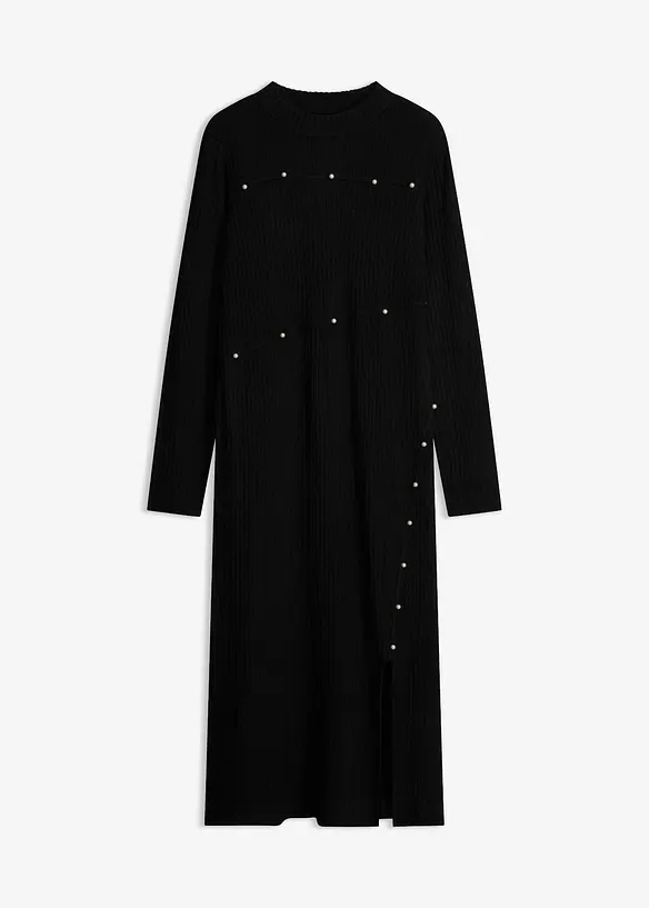 Strickkleid mit Perlen-Details, bonprix