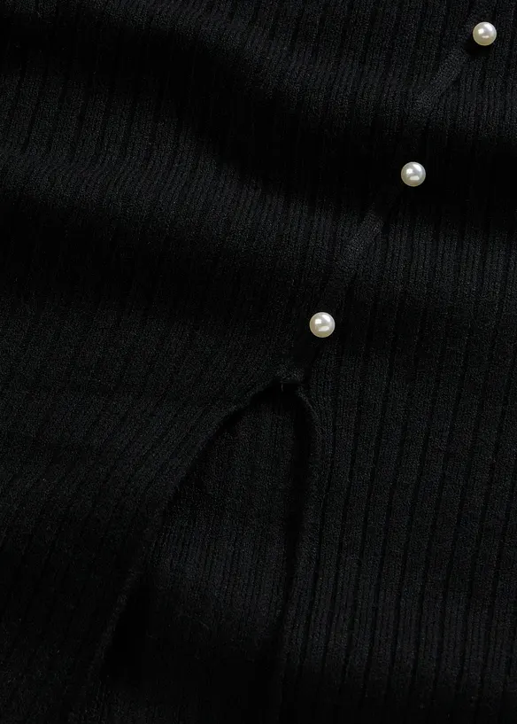 Strickkleid mit Perlen-Details, bonprix