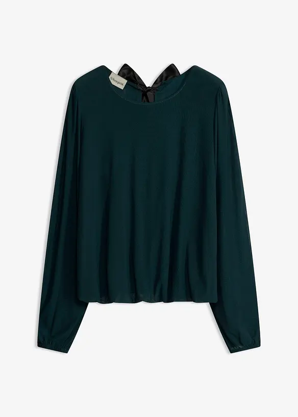 Langarmshirt aus softem Mesh, bonprix