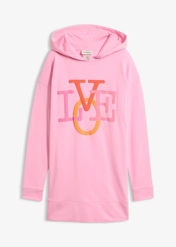 Sweat long 100% coton, bonprix