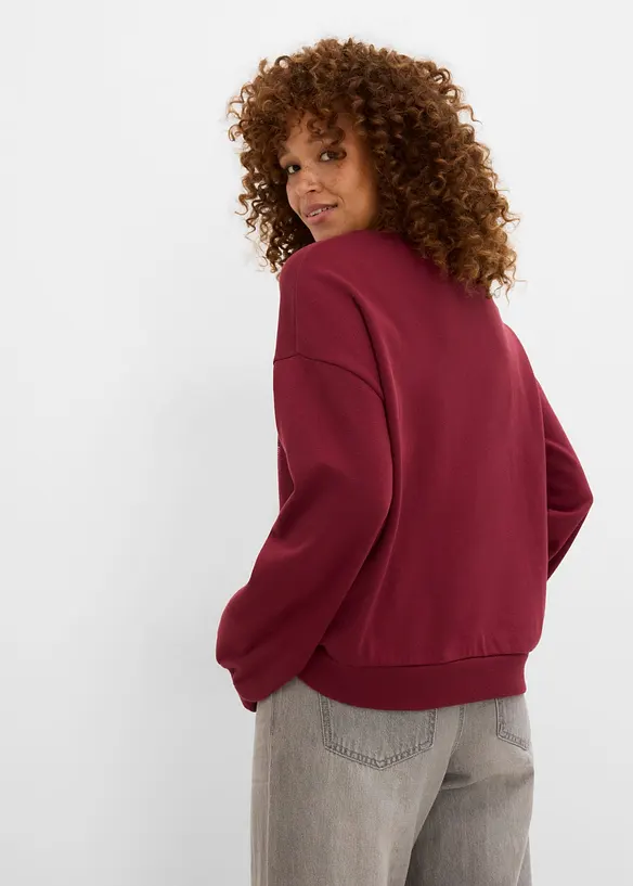 Sweat doux en coton majoritaire, bonprix