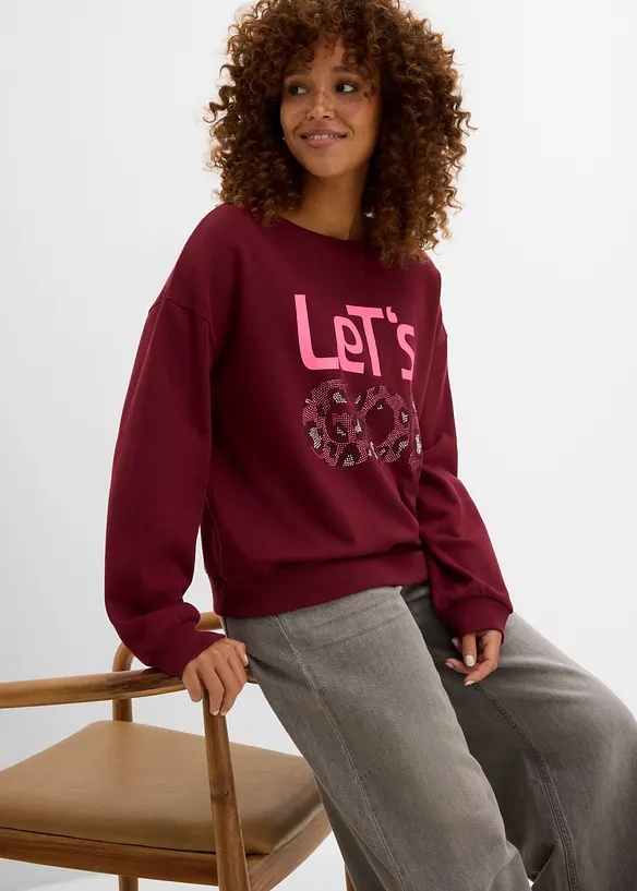 Sweat doux en coton majoritaire, bonprix