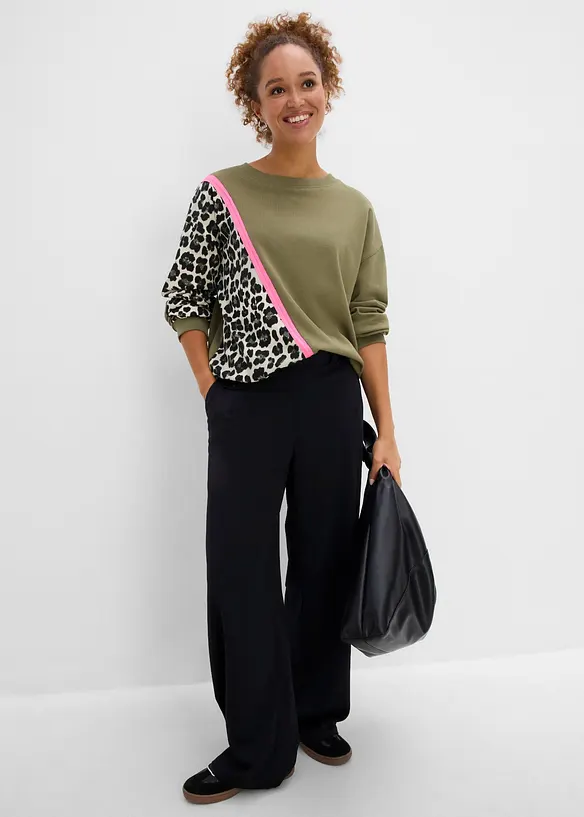 Sweat doux en coton majoritaire, bonprix