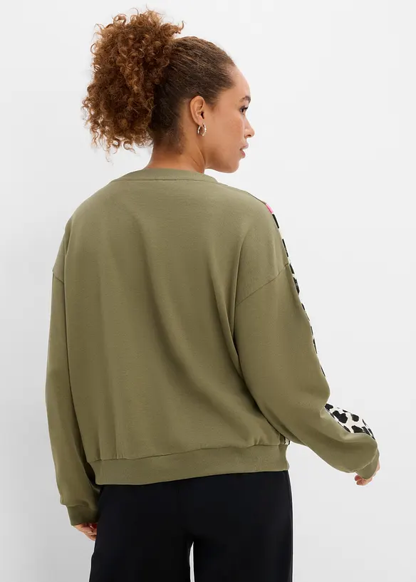 Sweat doux en coton majoritaire, bonprix