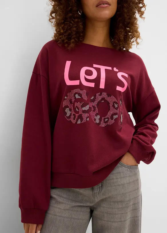 Sweat doux en coton majoritaire, bonprix