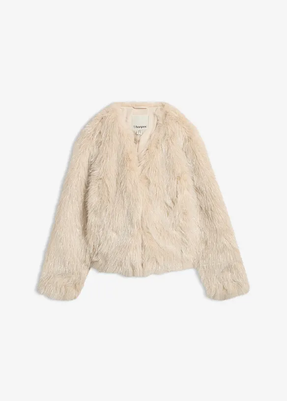 Veste en peluche brillante, bonprix