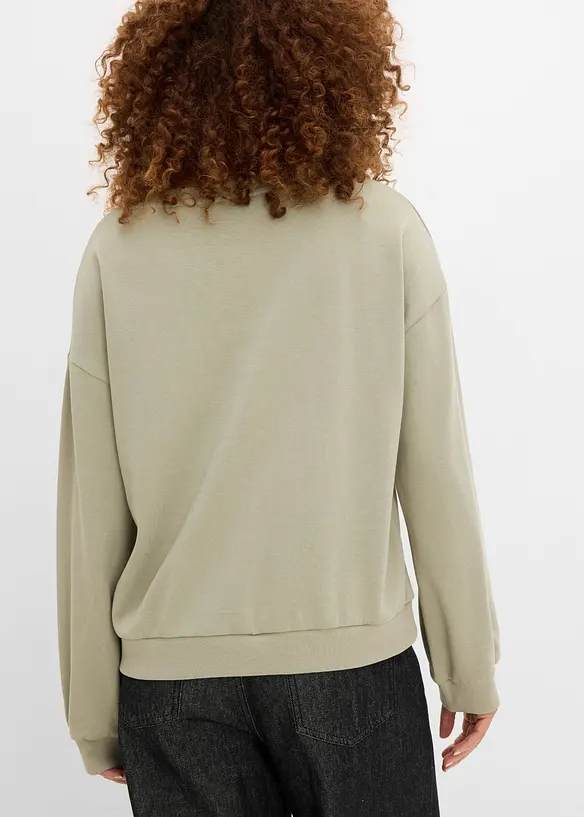 Sweat doux en coton majoritaire, bonprix