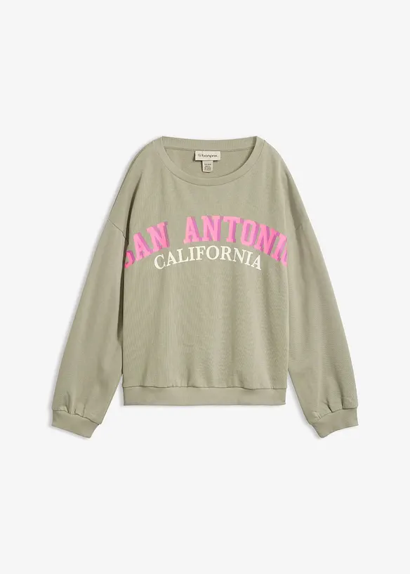 Sweat doux en coton majoritaire, bonprix