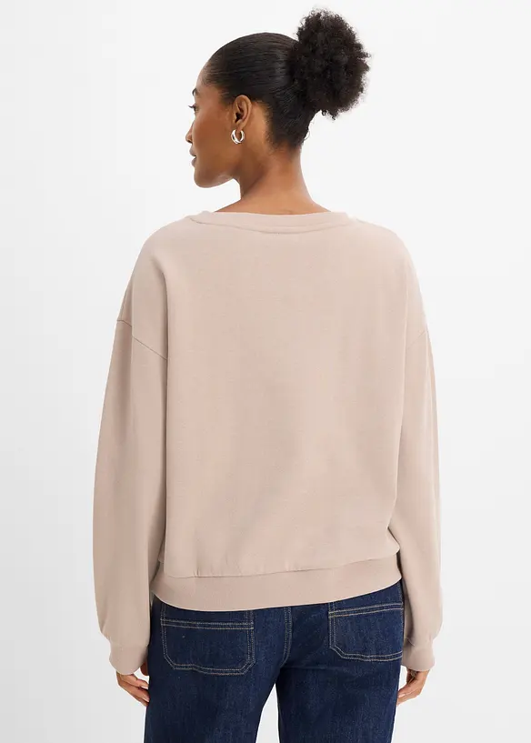 Sweat doux en coton majoritaire, bonprix