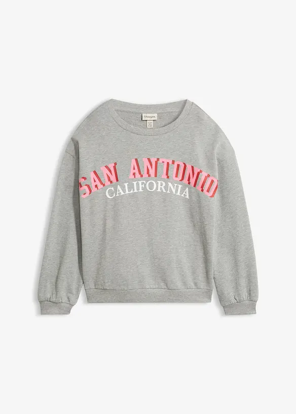 Sweatshirt aus weichem Baumwoll-Mix, bonprix