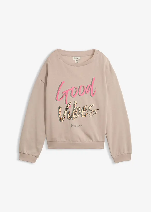 Sweat doux en coton majoritaire, bonprix