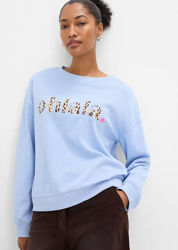 Sweat doux en coton majoritaire, bonprix