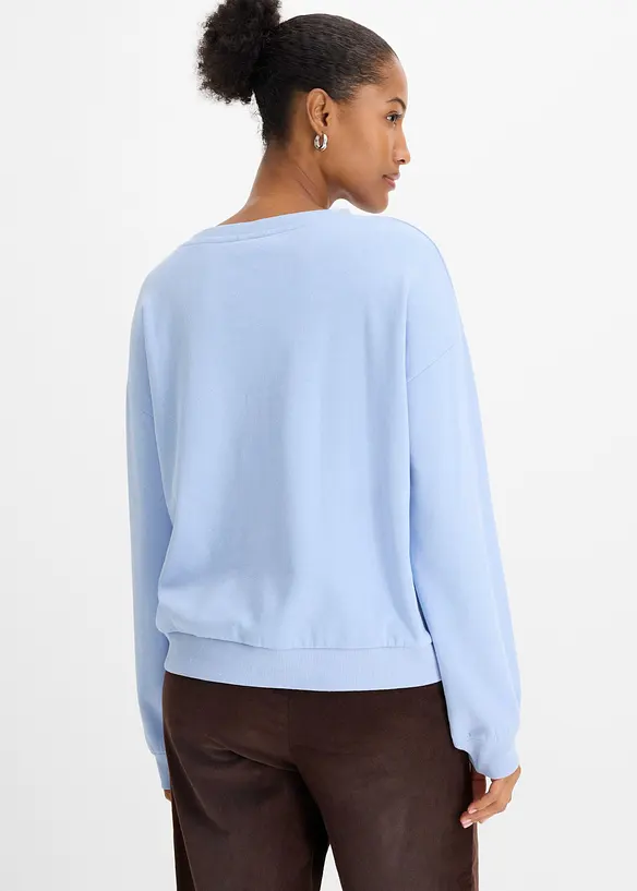 Sweat doux en coton majoritaire, bonprix