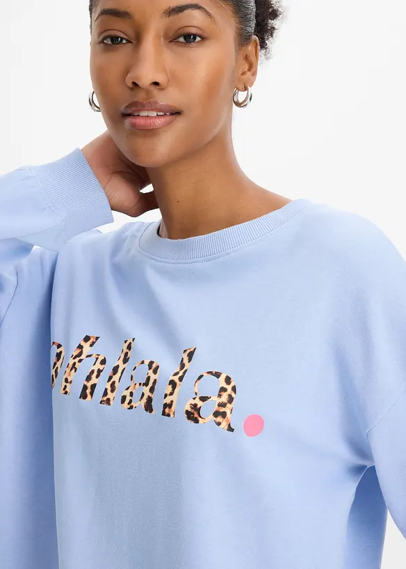 Sweat doux en coton majoritaire, bonprix