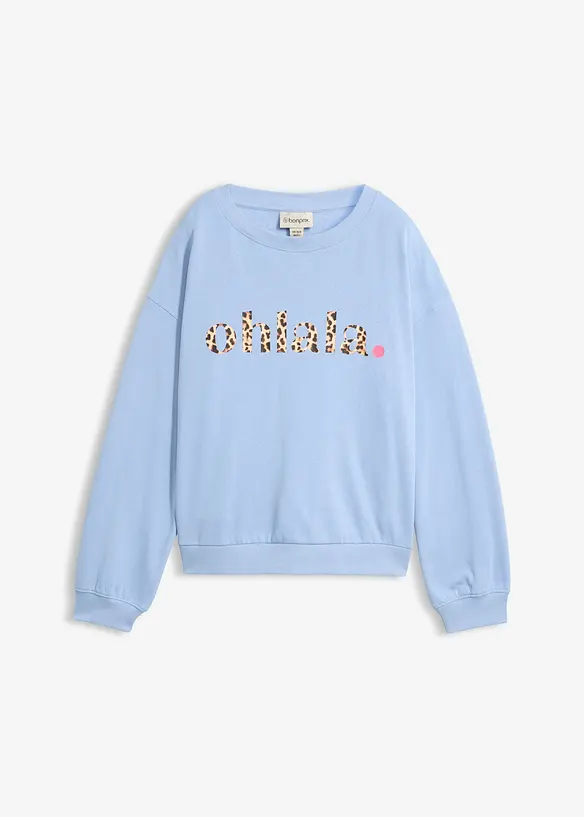 Sweat doux en coton majoritaire, bonprix