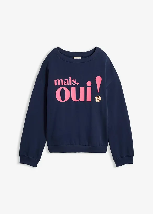 Sweat doux en coton majoritaire, bonprix