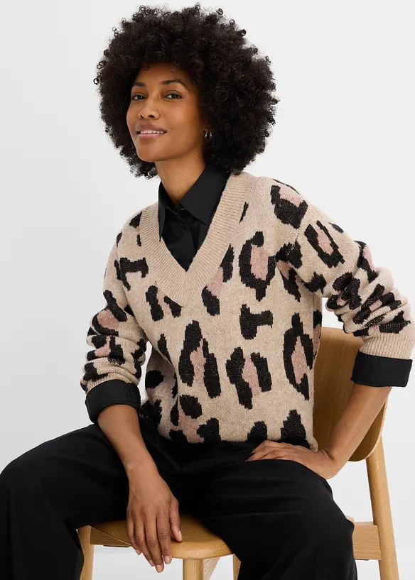 Pullover mit Jacquardmuster, bonprix