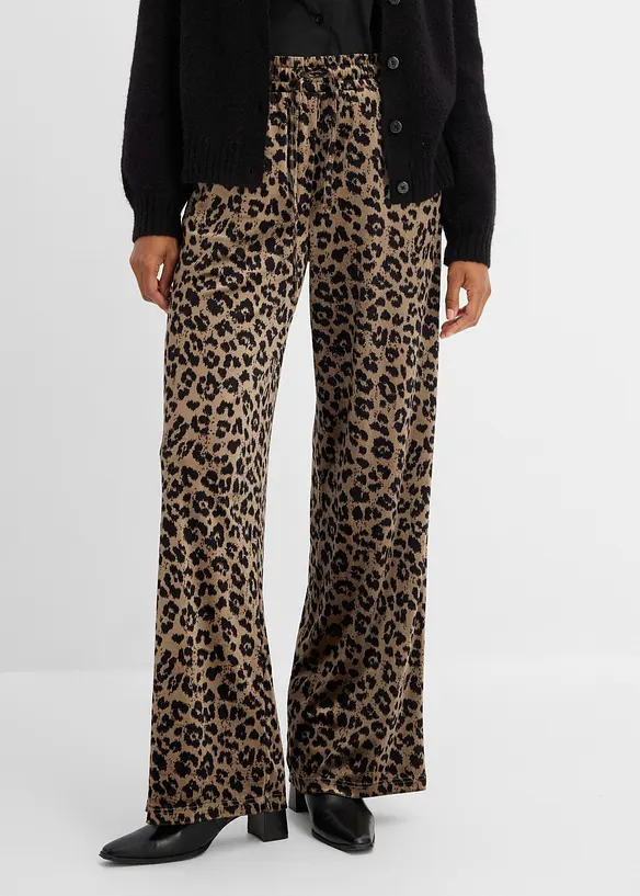 Palazzo-Hose aus softem Samt, bonprix