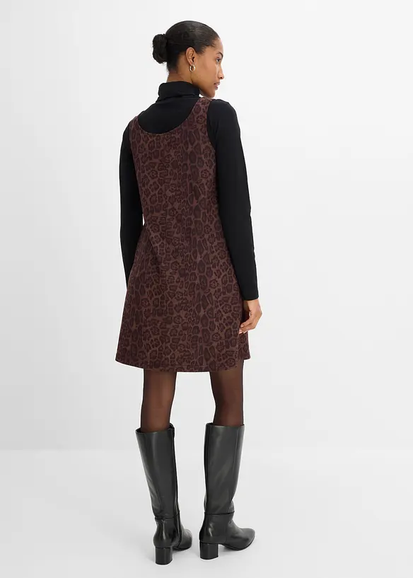 Tr&auml;gerkleid in Wildleder-Optik, bonprix