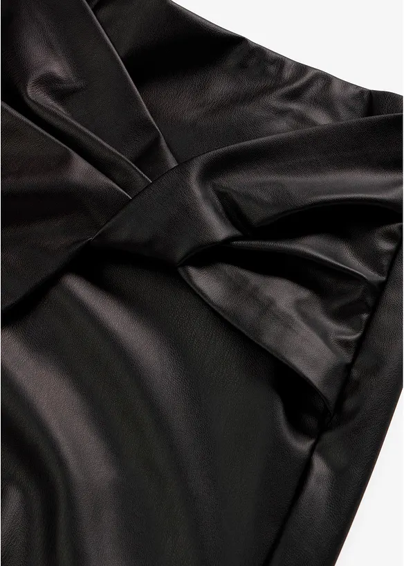 Lederimitat-Skort mit hohem Bund, bonprix