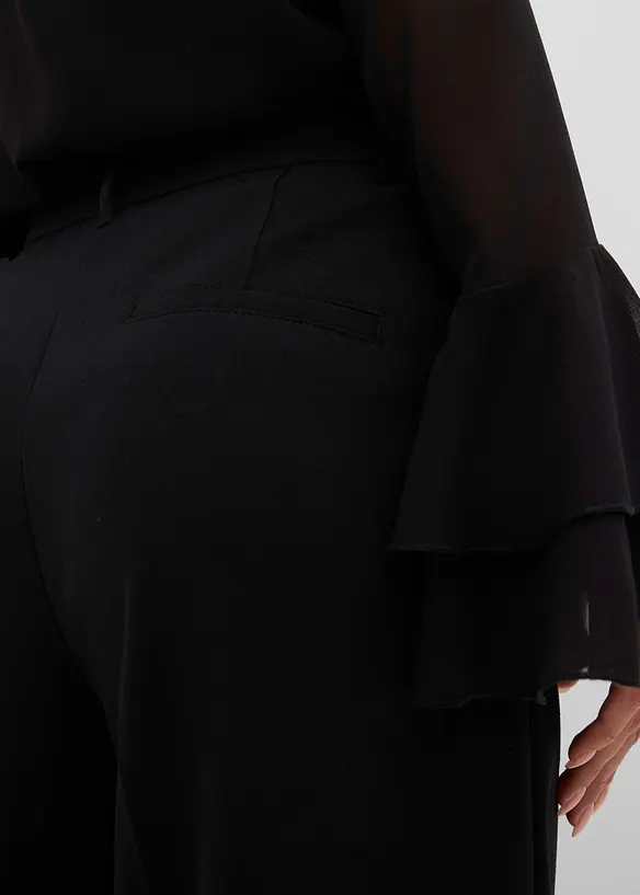 Pantalon large &agrave; pinces, bonprix