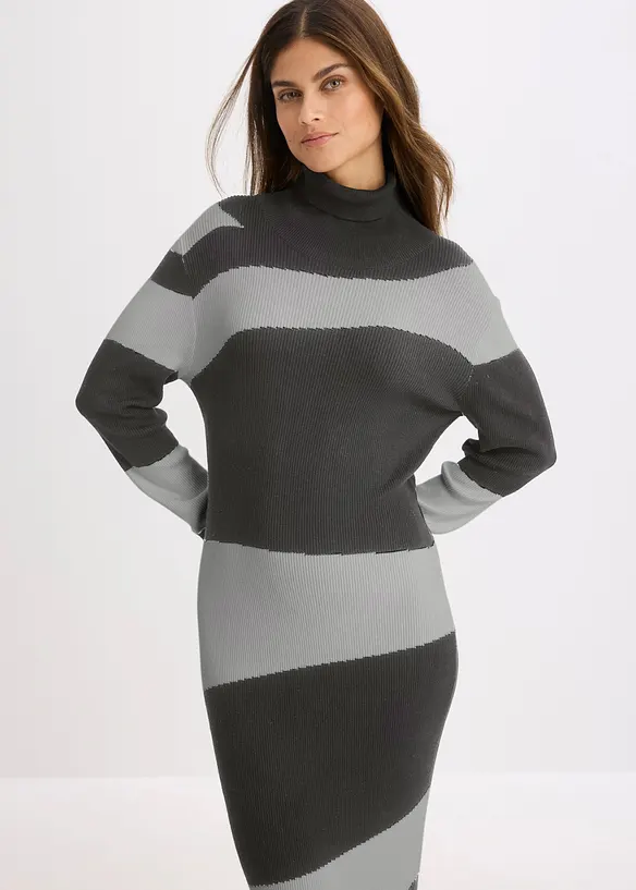 Strickkleid aus feinem Viskose-Mix, bonprix