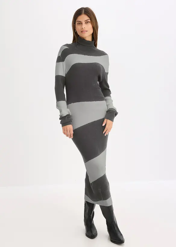 Strickkleid aus feinem Viskose-Mix, bonprix