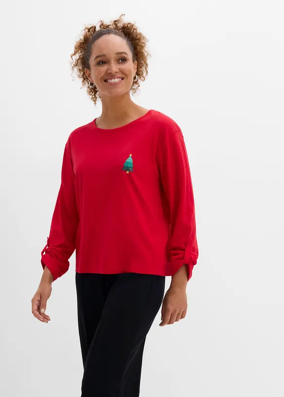 Langarmshirt aus reiner Bio-Baumwolle, bonprix