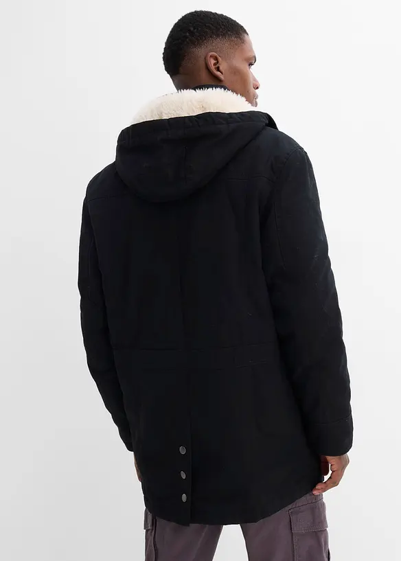 Parka d&rsquo;hiver avec capuche doubl&eacute;e peluche, bonprix