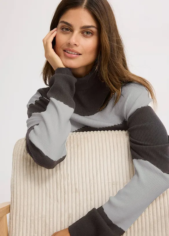 Strickkleid aus feinem Viskose-Mix, bonprix