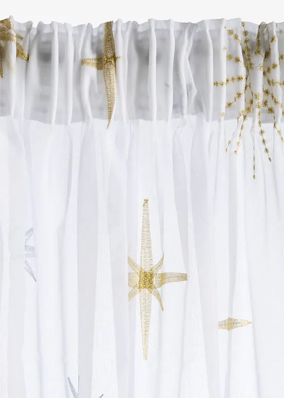 Voilage &agrave; broderie brillante (1&nbsp;pce), bonprix