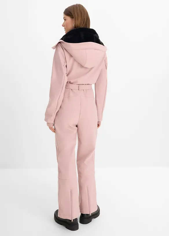 Combinaison de ski rembourr&eacute;e en softshell d&eacute;perlant, bonprix